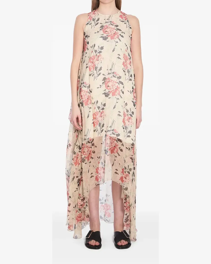 Loewe Maxikleid aus Seide - Nude Nude