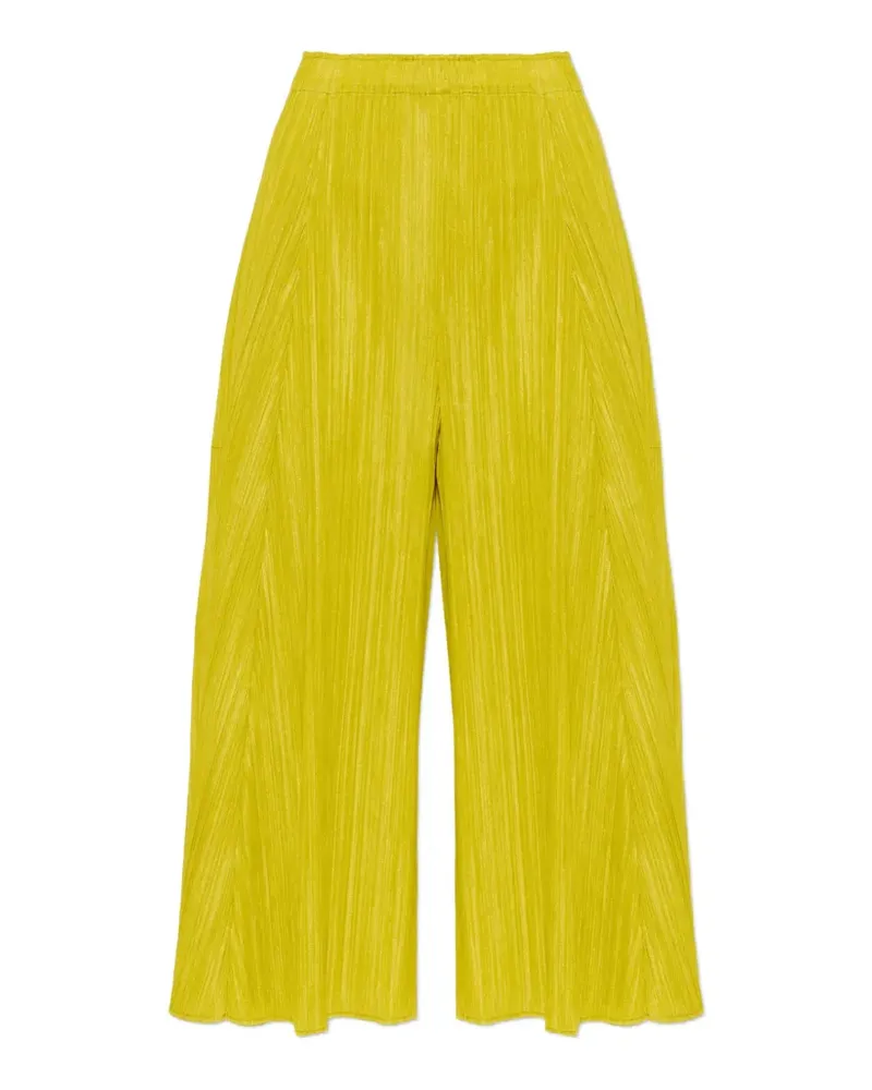 Issey Miyake Mellow pleated trousers - Gelb Gelb