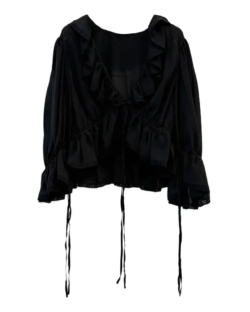 Chloé Top mit Rüschendetail - Schwarz Schwarz