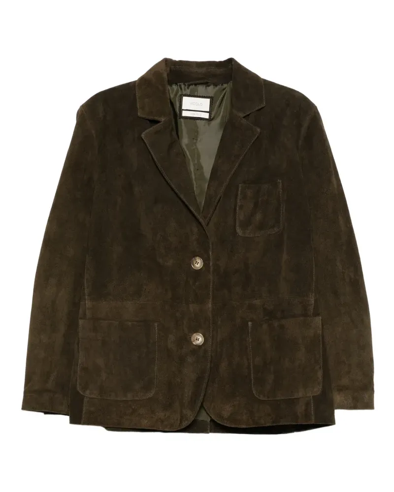 VICOLO patch-pocket single-breasted jacket - Grün Grün