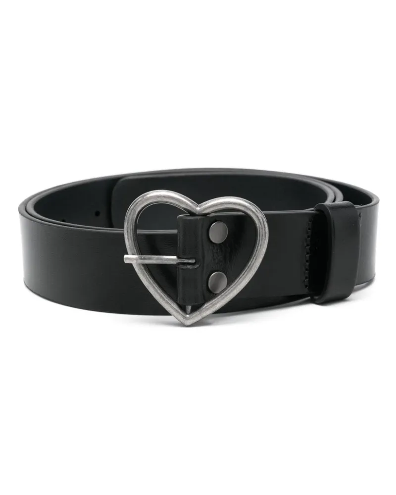 Martine Rose Heart Gürtel Schwarz