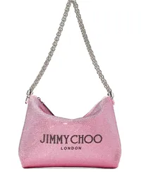 Jimmy Choo Schultertasche mit Kristallen Rosa