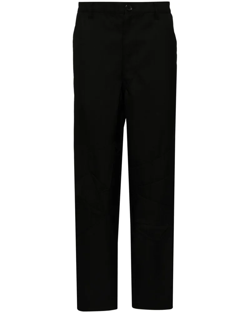 Comme des Garçons Hose mit abgesteppten Knien - Schwarz Schwarz