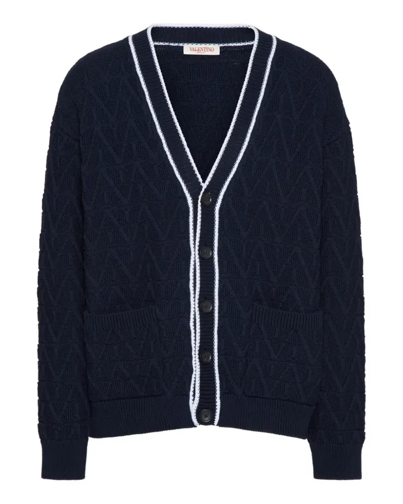 Valentino Garavani Toile Iconographe Cardigan - Blau Blau