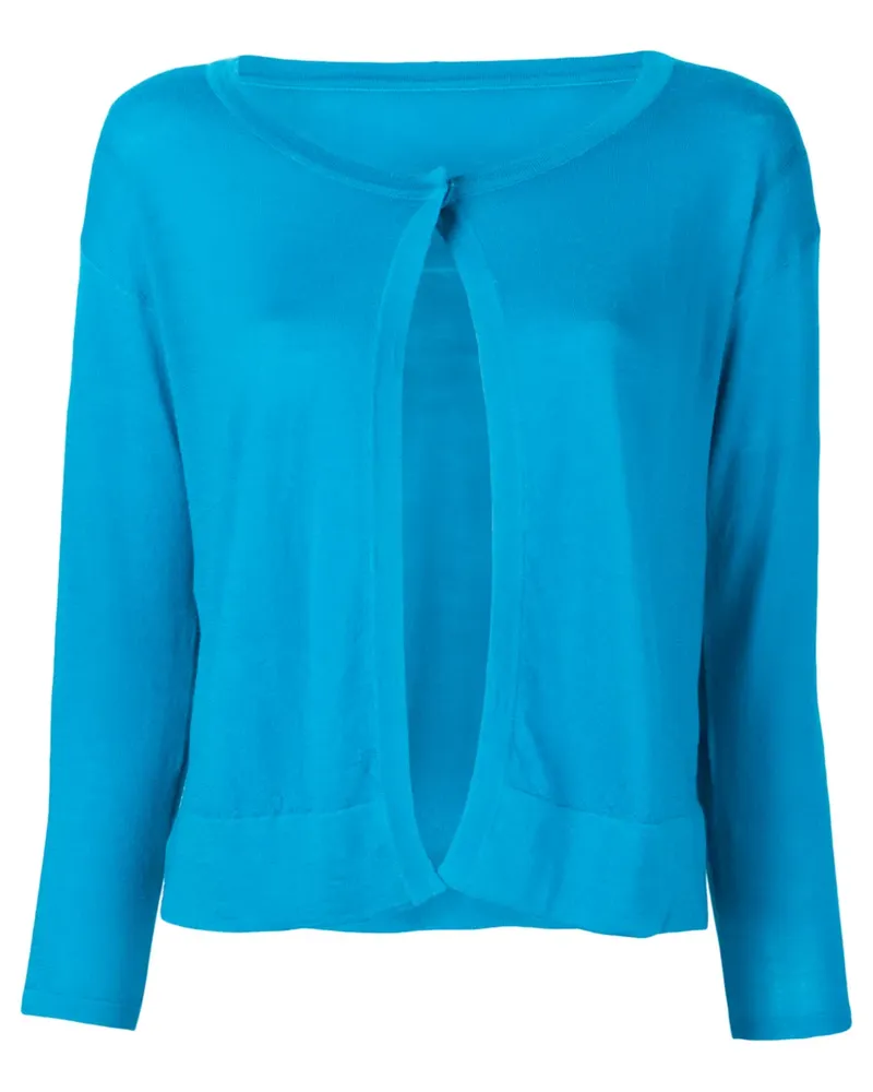 SottoMettimi Cardigan mit Knopfverschluss - Blau Blau