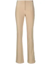 Calvin Klein Schmale High-Waist-Hose Nude