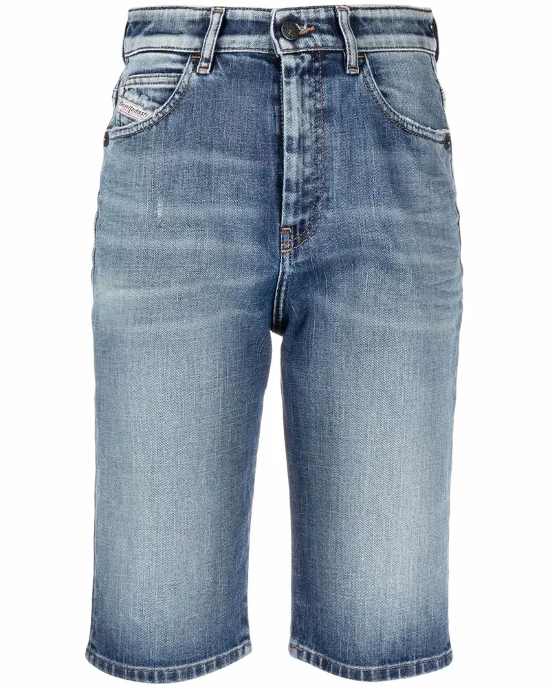 Diesel Knielange Jeans-Shorts - Blau Blau