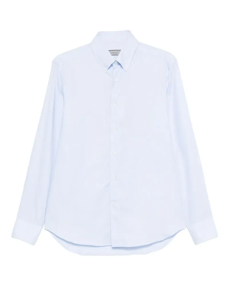 Canali Hemd mit Karomuster - Blau Blau