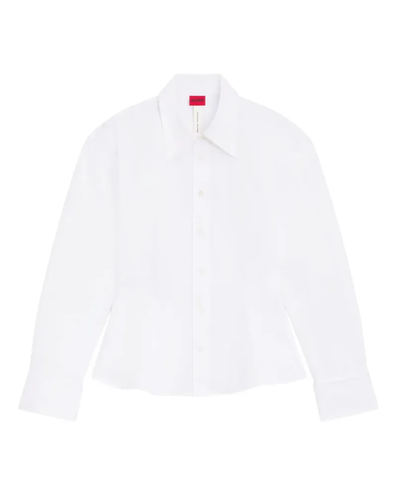 HUGO BOSS Hemd mit Schößchen - Weiß Weiß