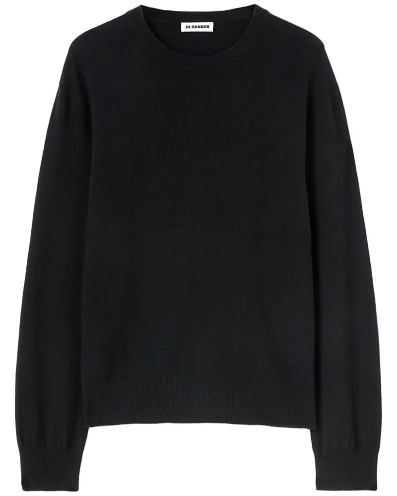 Jil Sander Kaschmirpullover mit Rundhalsausschnitt - Schwarz Schwarz