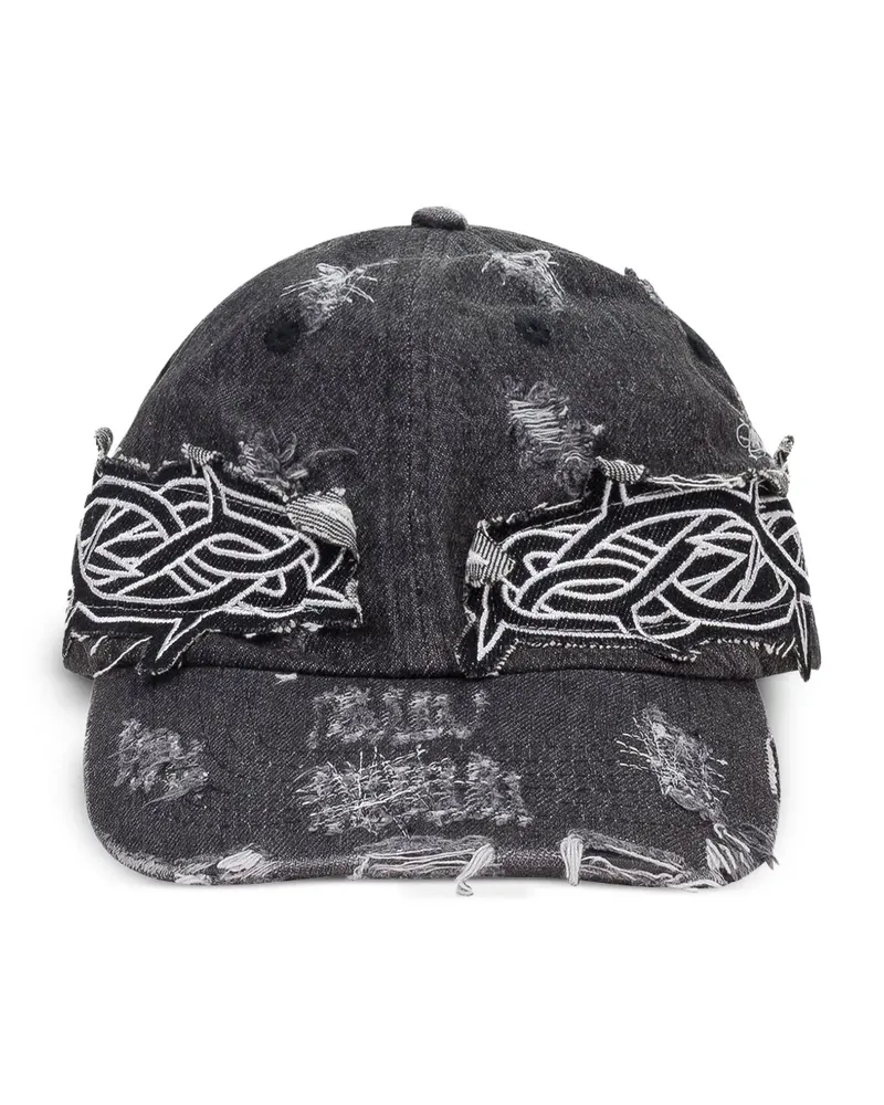 WHO DECIDES WAR Baseballkappe mit Dornenprint - Grau Grau