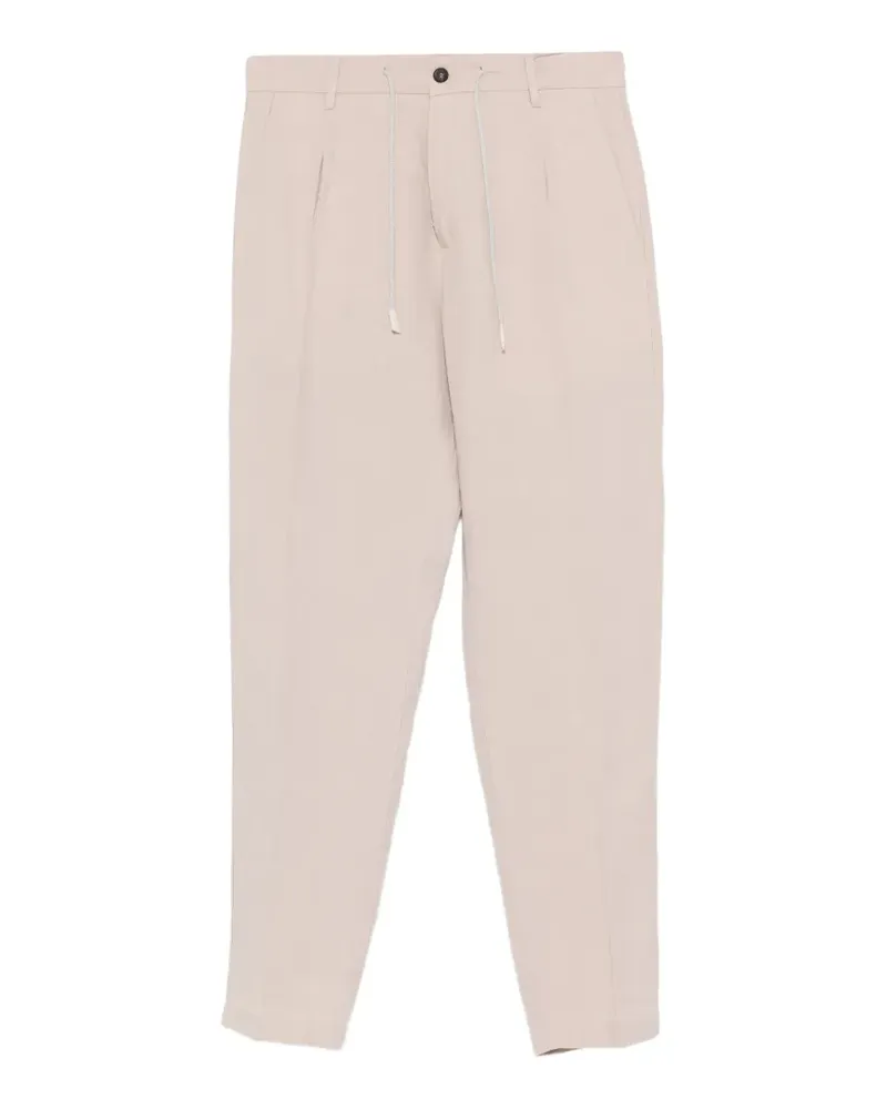 Eleventy drawstring pleated trousers - Nude Nude