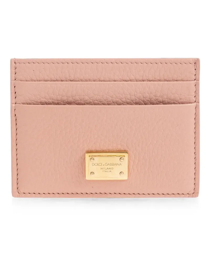 Dolce & Gabbana calfskin card holder - Rosa Rosa