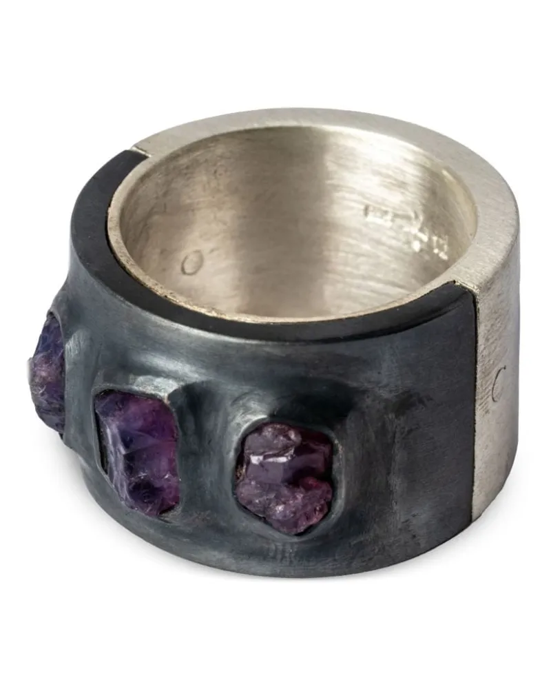 Parts Of Four Sistema Sterlingsilberring mit Saphir Silber