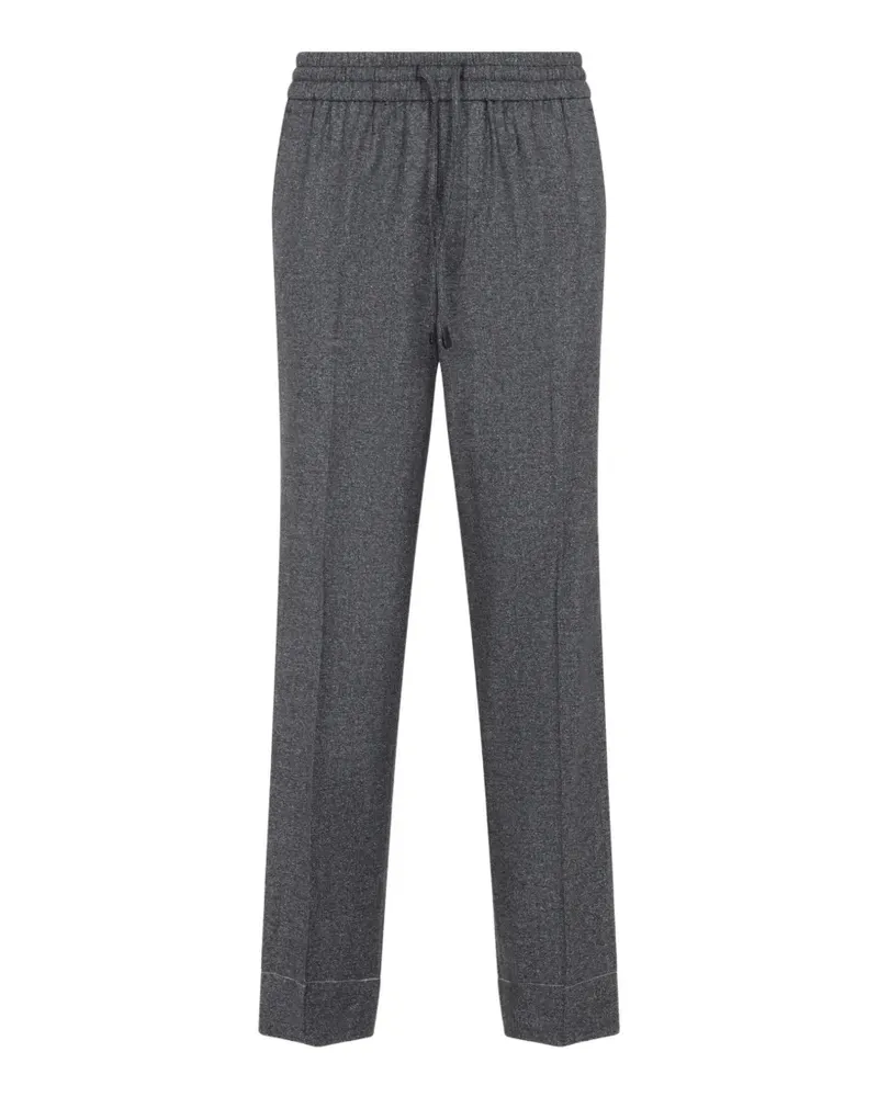 Brioni Asolo Hose mit Kordelzug und Bügelfalten - Grau Grau