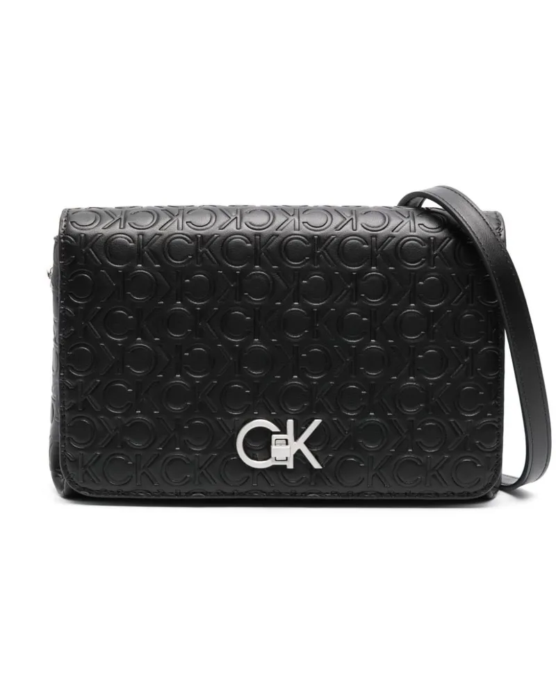 Calvin Klein Umhängetasche mit Monogramm Schwarz