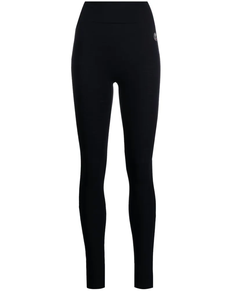 WE NORWEGIANS Leggings mit hohem Bund - Blau Blau