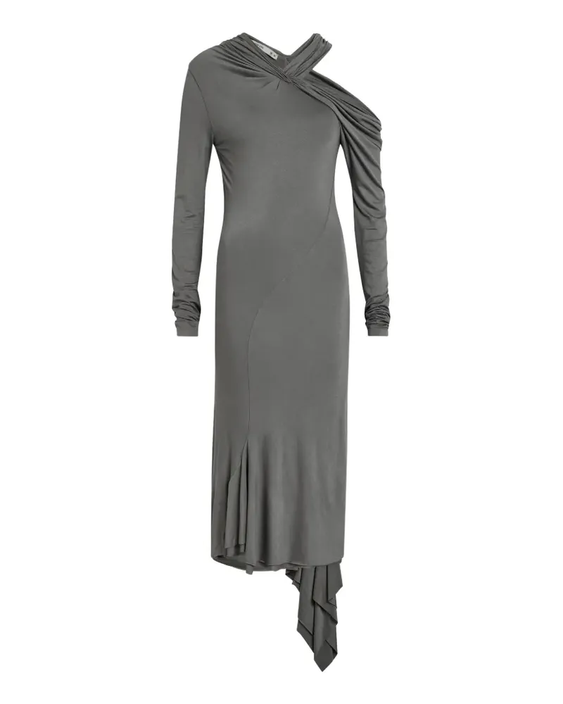 AARON ESH draped asymmetric dress - Grau Grau