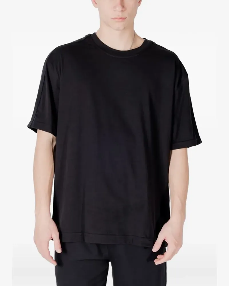 Calvin Klein logo-tape T-shirt - Schwarz Schwarz