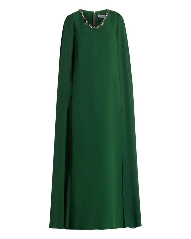 Dice Kayek Verziertes Abendkleid mit Cape-Detail - Grün Grün