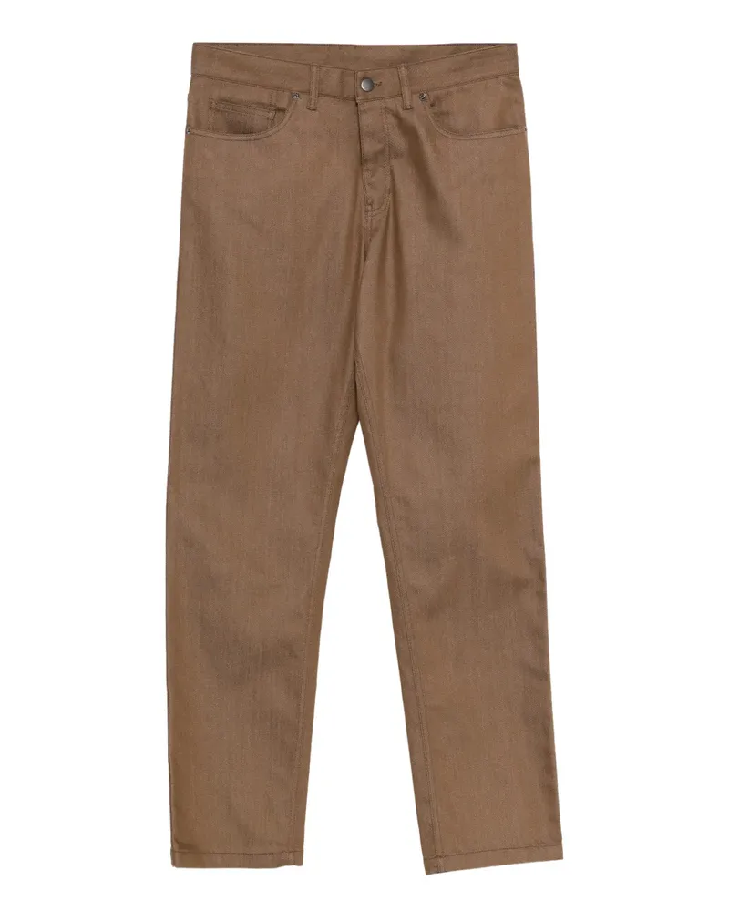 Moncler belt-loops trousers - Braun Braun