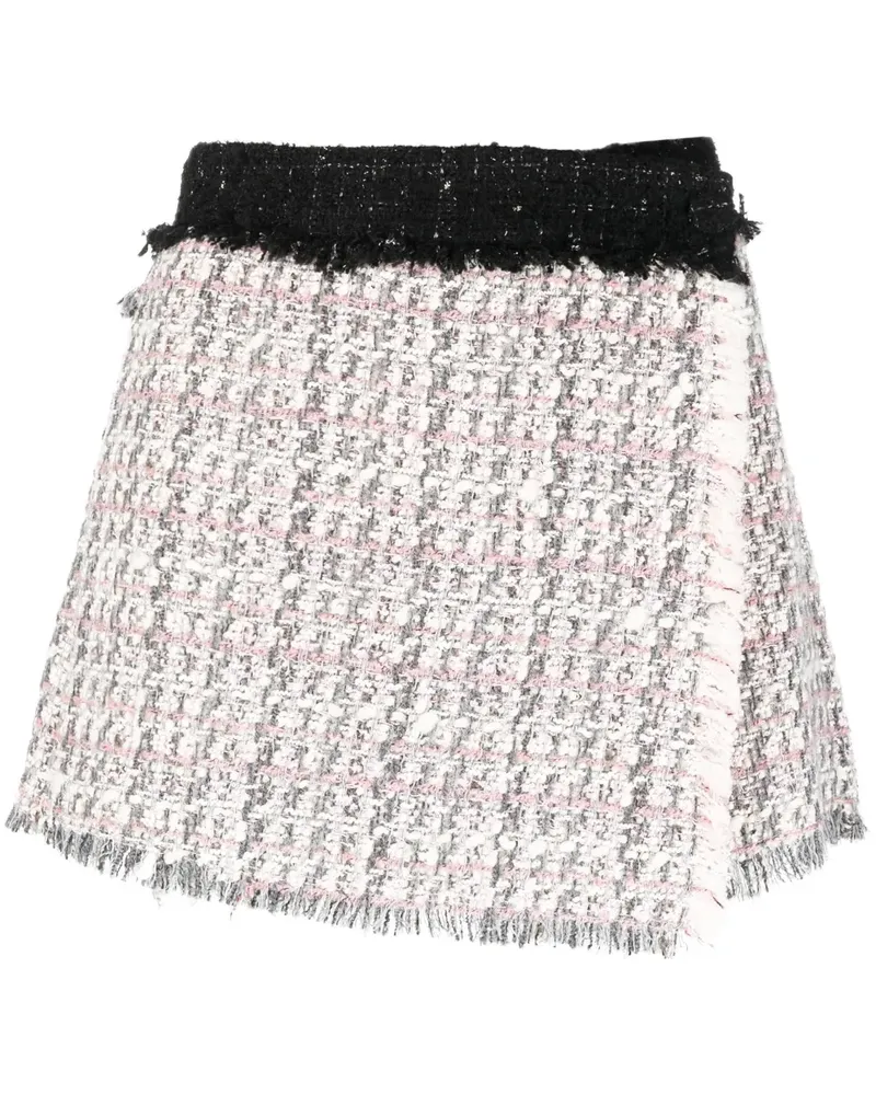 MSGM Gewickelte Tweed-Shorts - Grau Grau