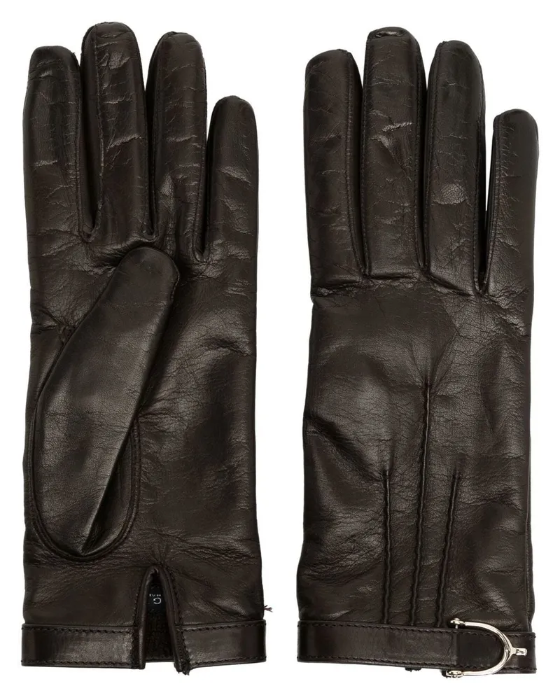 Gucci Handschuhe aus Leder - Braun Braun