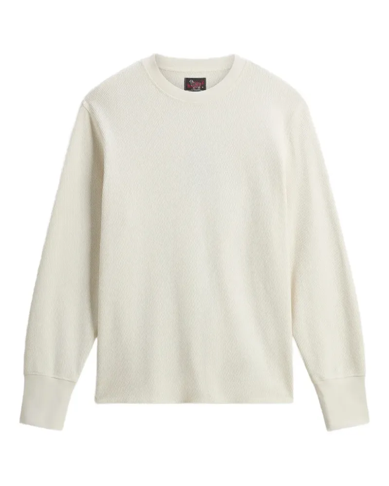 Woolrich Pullover mit Waffelstrick-Muster - Weiß Weiß