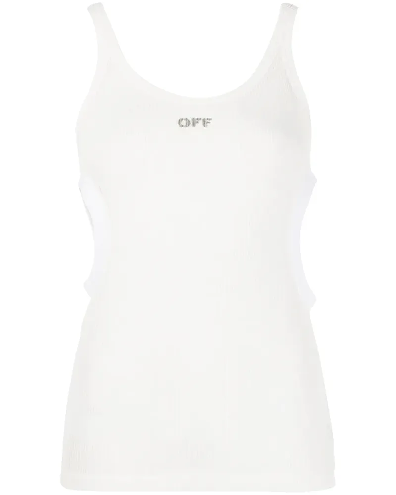 OFF-WHITE Swiss Cheese' Top - Weiß Weiß