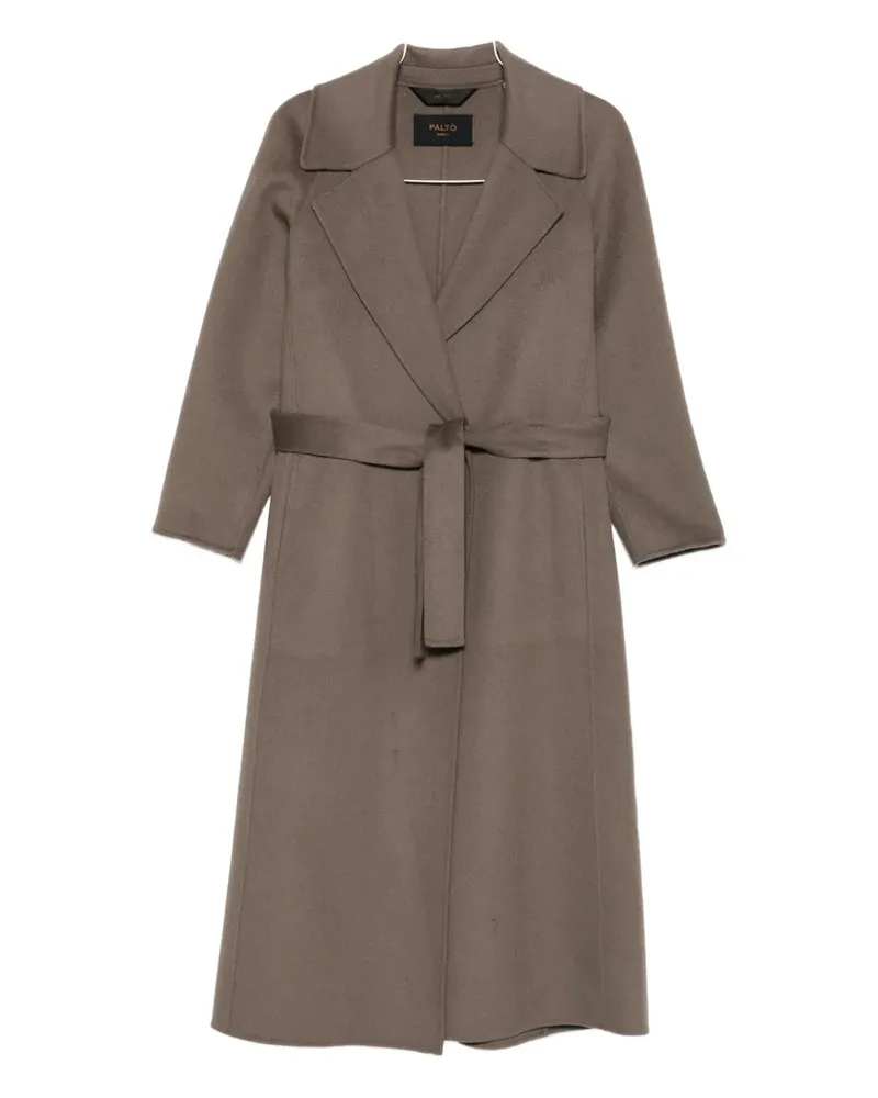 Paltò Paola Wickelmantel mit Gürtel - Braun Braun