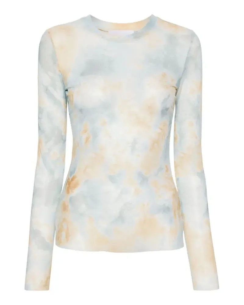 Erika Cavallini printed long-sleeve T-shirt - Blau Blau