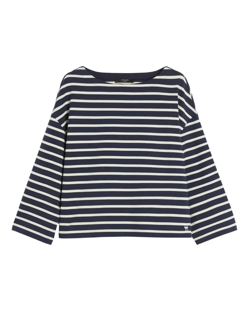 Max Mara Gestreiftes T-Shirt - Blau Blau