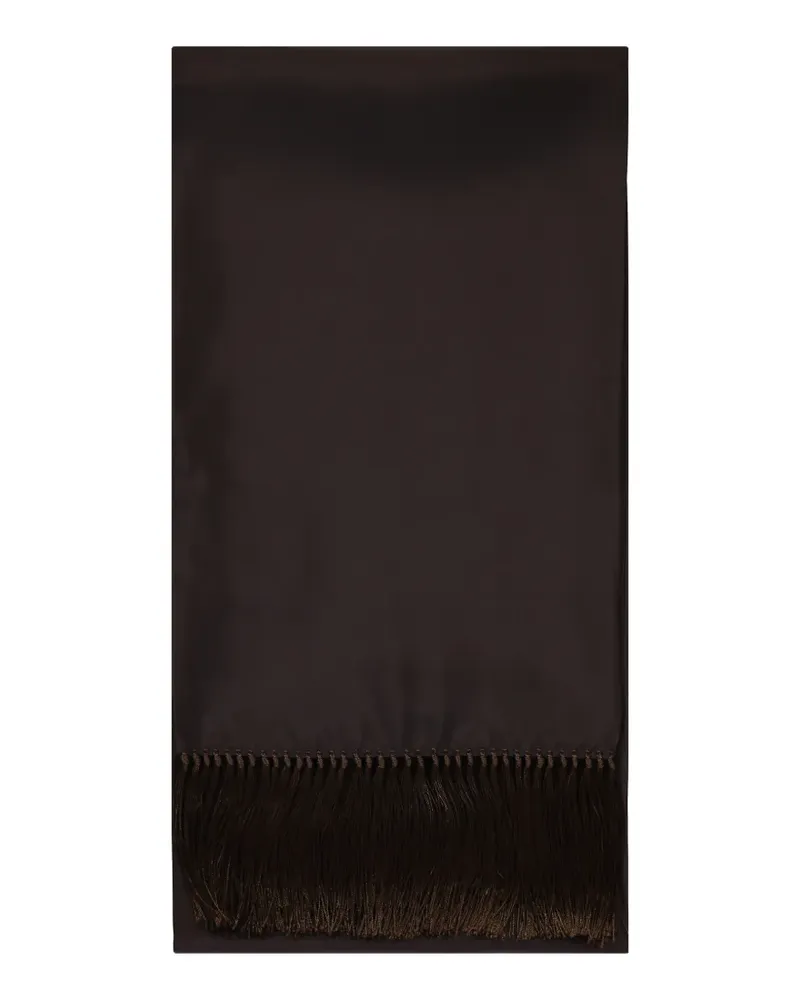 Ermenegildo Zegna fringed scarf - Braun Braun