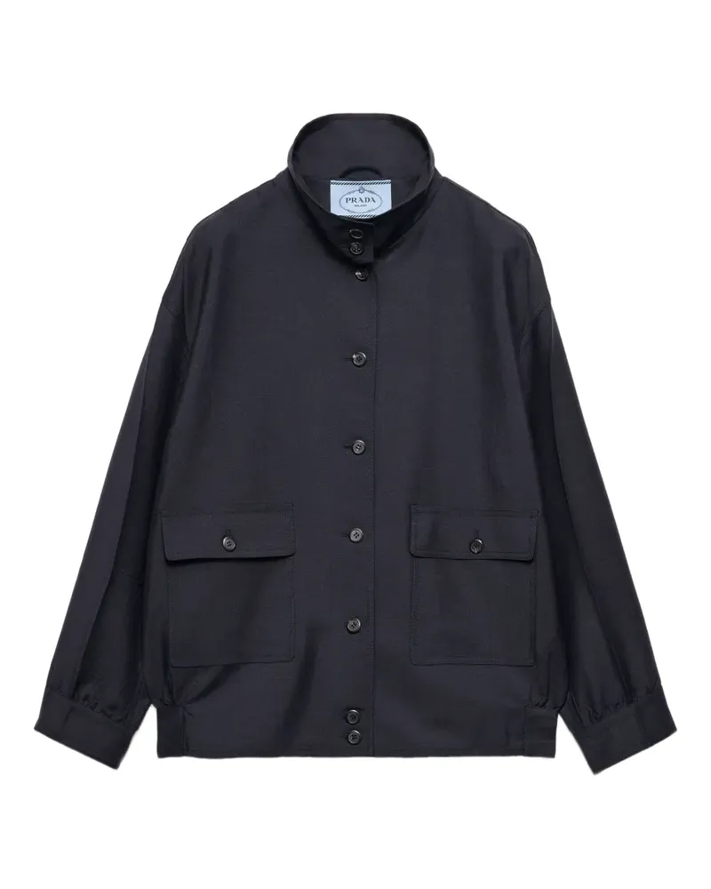 Prada Jacke aus Mohairwolle - Blau Blau