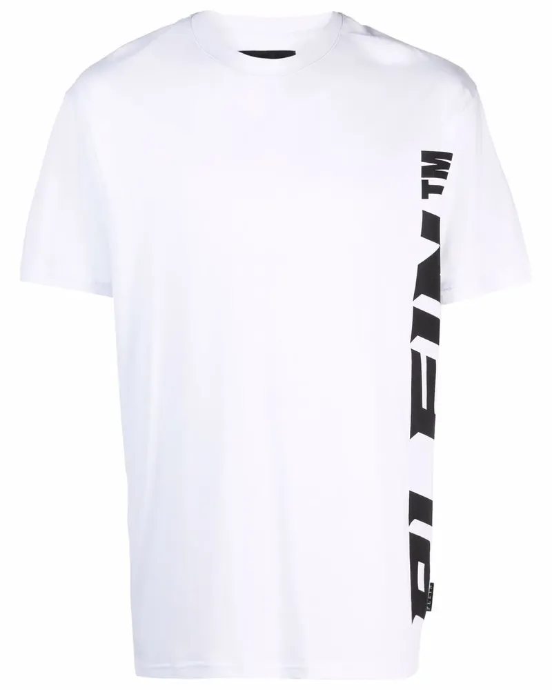 Philipp Plein T-Shirt mit Totenkopf - Weiß Weiß