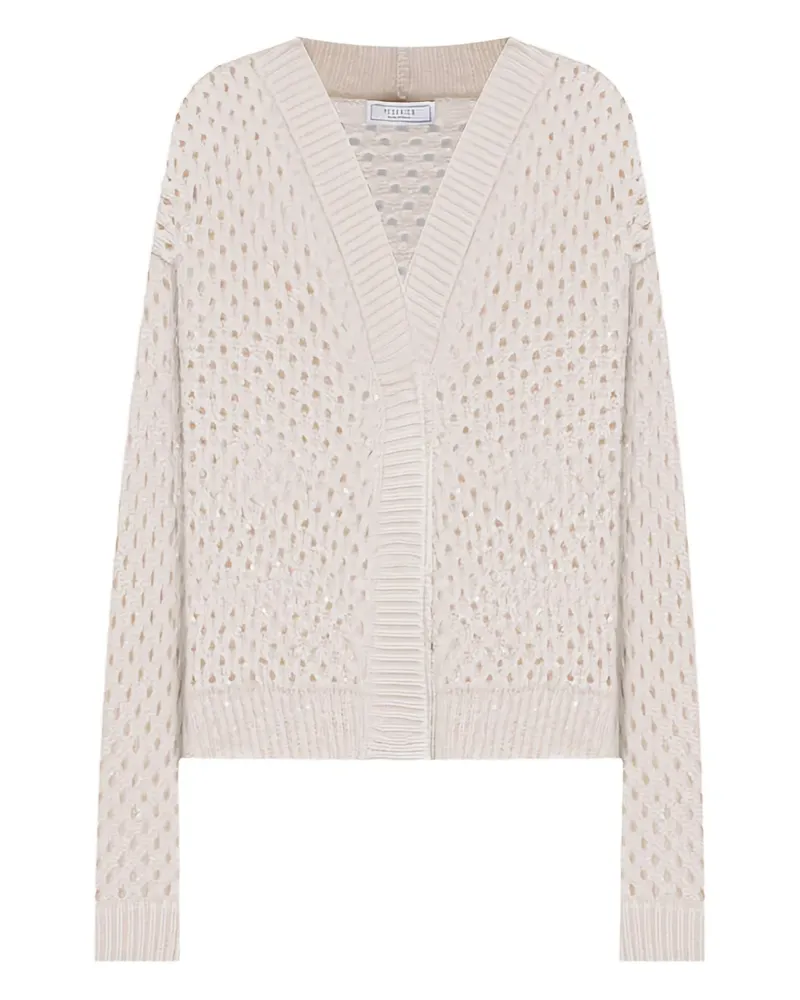 Peserico Cardigan mit V-Ausschnitt - Nude Nude