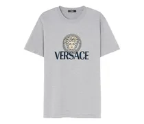 T-Shirt mit Medusa-Print - Grau
