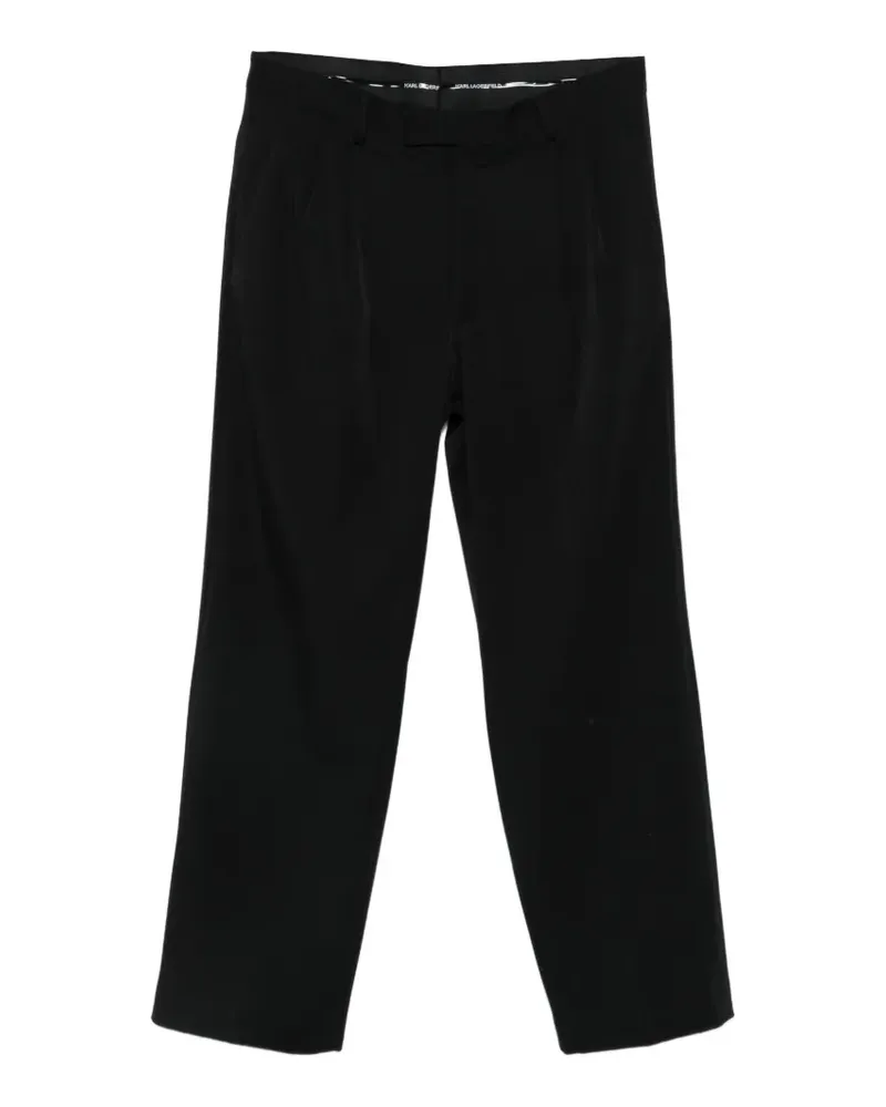 Karl Lagerfeld Hose mit Bundfalten - Schwarz Schwarz
