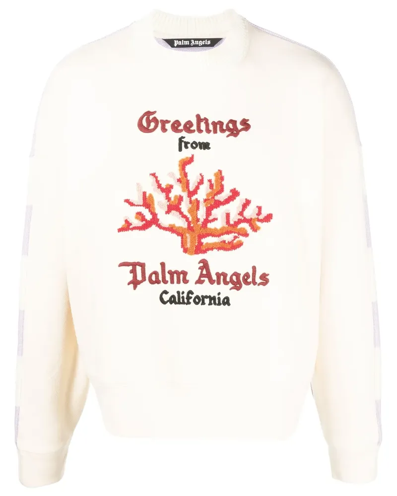 Palm Angels Coral Sweatshirt - Nude Nude
