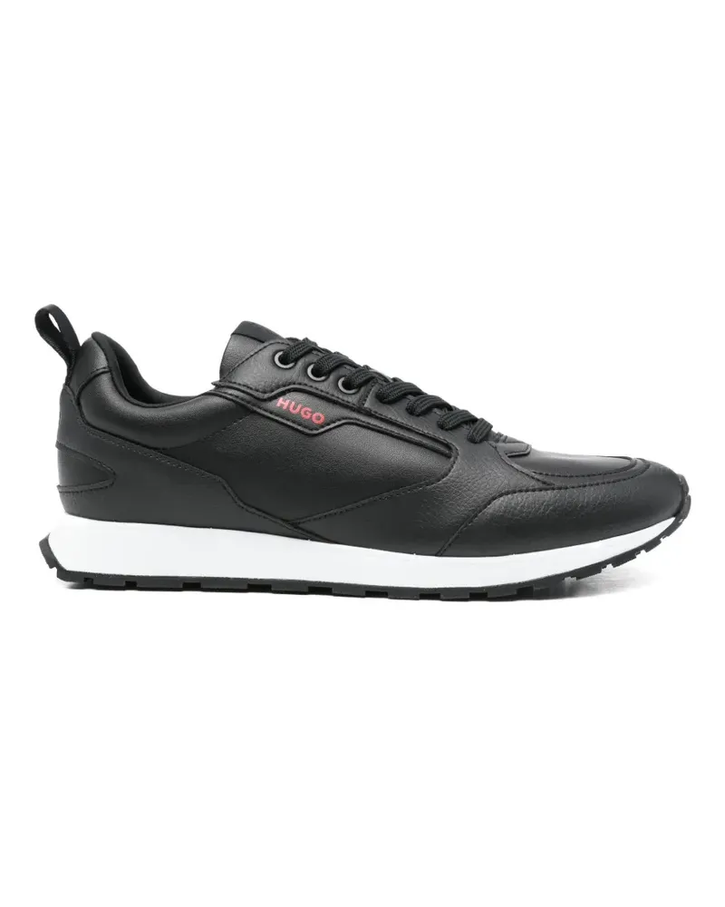 HUGO BOSS Sneakers mit Logo-Print - Schwarz Schwarz