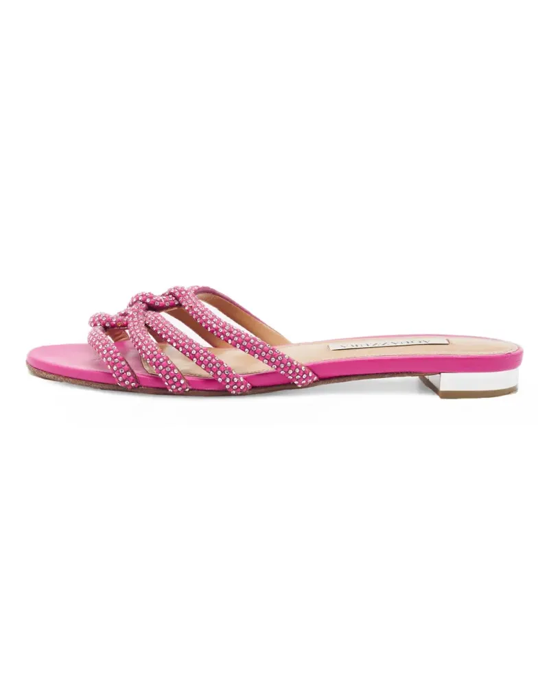 Aquazzura Moondust Sandalen mit Kristallen - Rosa Rosa