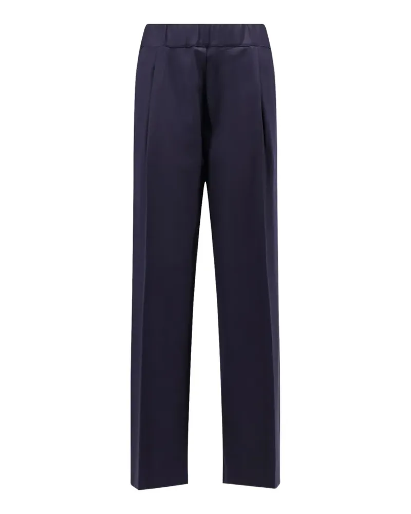 Semicouture Straight-Leg-Hose mit Falten - Blau Blau
