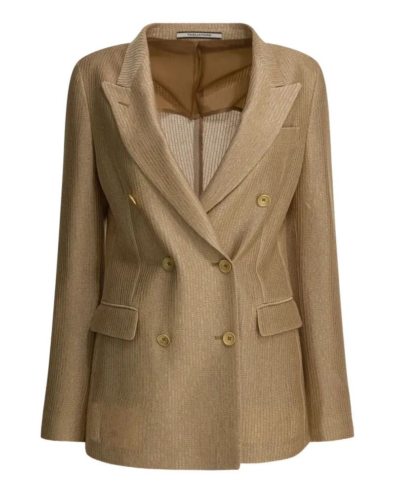 Tagliatore double-breasted blazer - Nude Nude