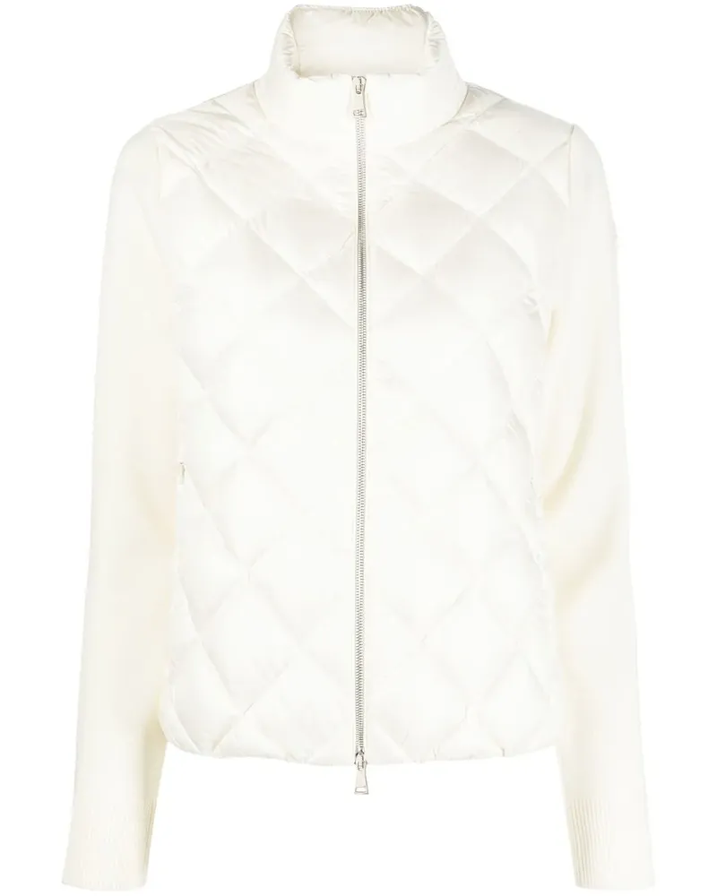 Moncler Cardigan mit Steppung - Weiß Weiß