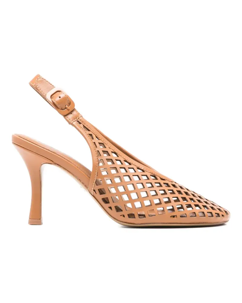 Lola Cruz Bruna Slingback-Pumps mit Cut-Out - Braun Braun