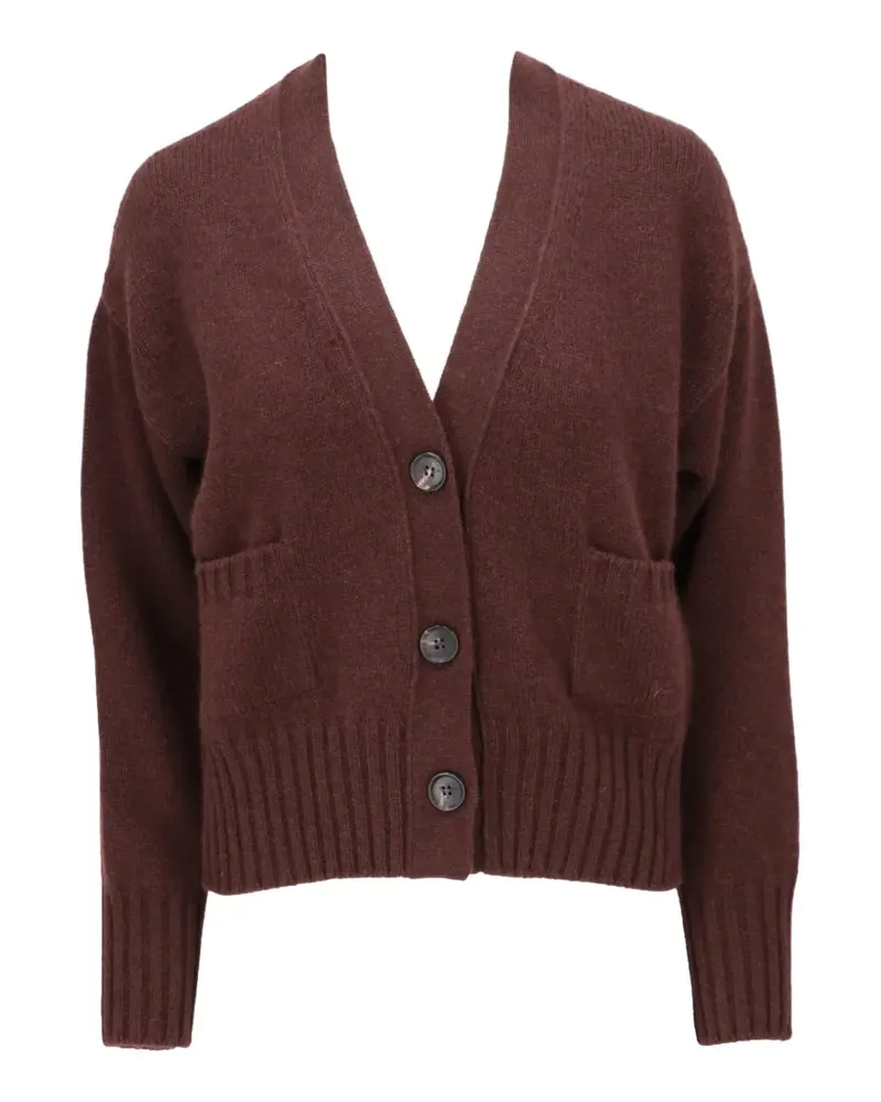 Isaia V-neck button-up cardigan - Braun Braun