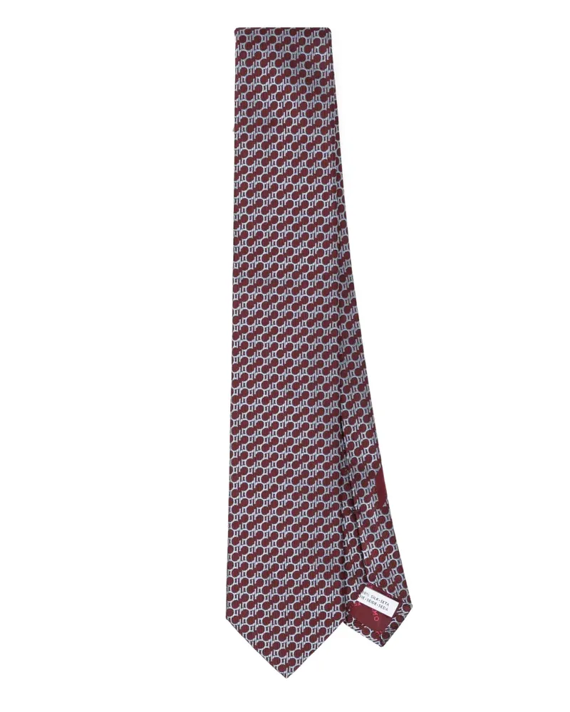 Ferragamo Krawatte aus Seide - Rot Rot