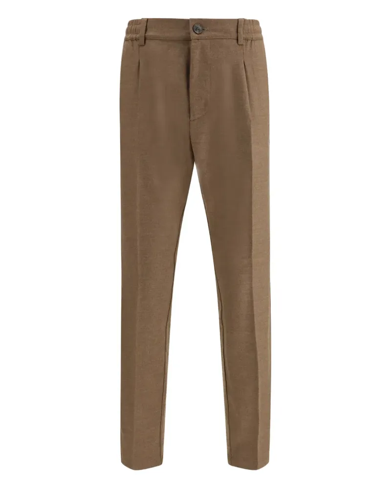 CRUNA Hose mit Faltendetails - Braun Braun