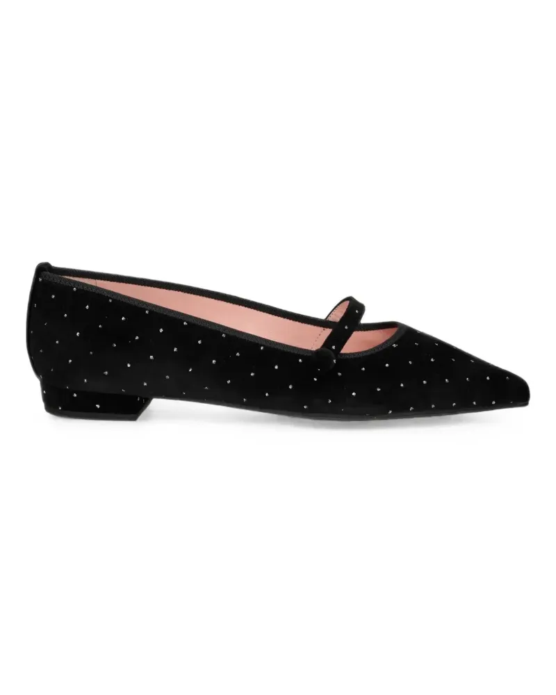Pretty Ballerinas Clementine Ballerinas mit Kristallen - Schwarz Schwarz