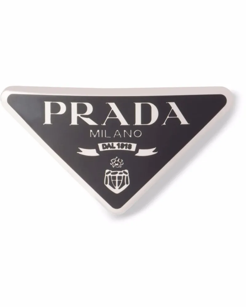 Prada Haarspange mit Logo - Schwarz Schwarz
